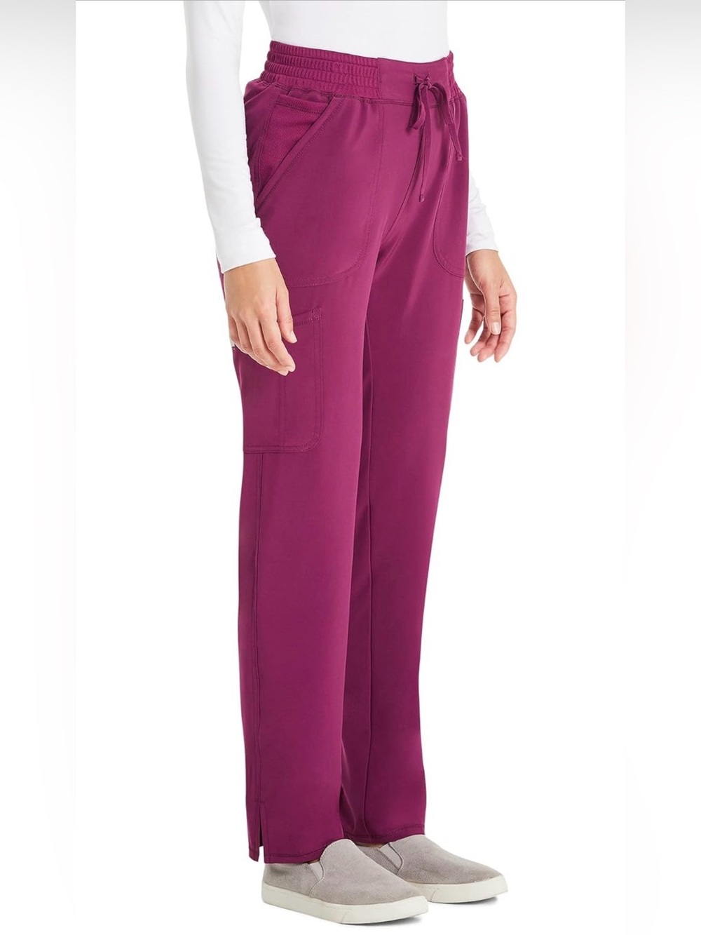 *NEW* Sz M Wine ScrubStar Straight Leg Women’s Scrub Pant